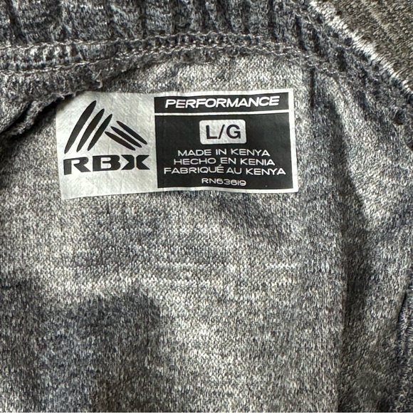 RBX Men's Heather Gray Athletic Shorts Size Large - Picture 7 of 7